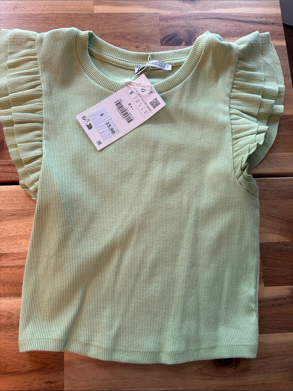 NWT- Zara Ruffle Top- Size S